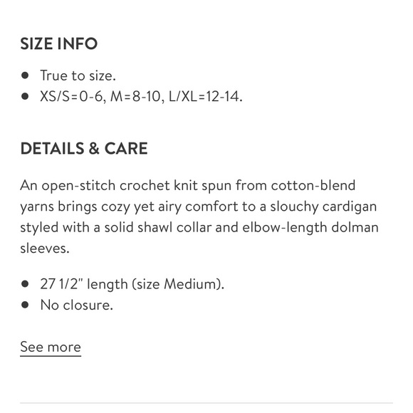 Lucky Brand crochet cardigan - Picture 5 of 5